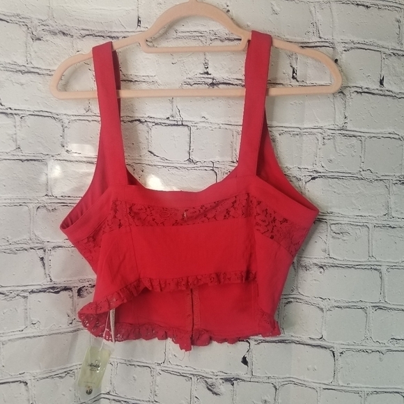 Free People Here I Am brami red lace - Picture 7 of 9